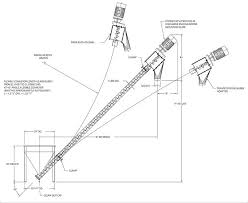 Vertical Screw Conveyor Main Dimensions Diagram