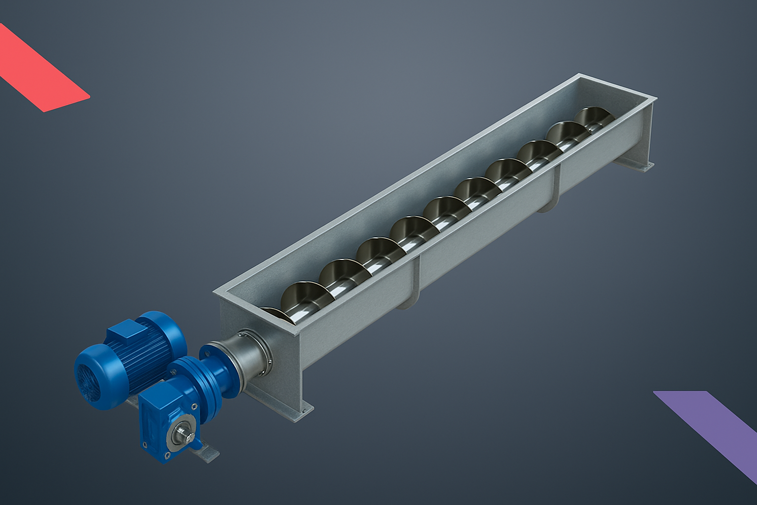 Main Industrial Screw Conveyor for Bulk Material Handling
